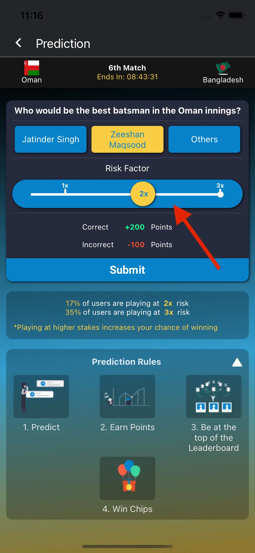 prediction how to play short